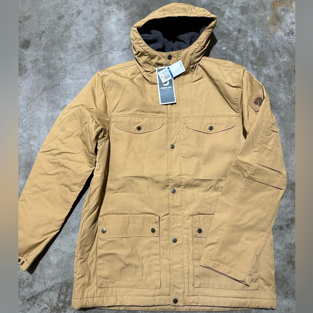 NWT Fjallraven Greenland lined G1000 buckwheat brown jacket